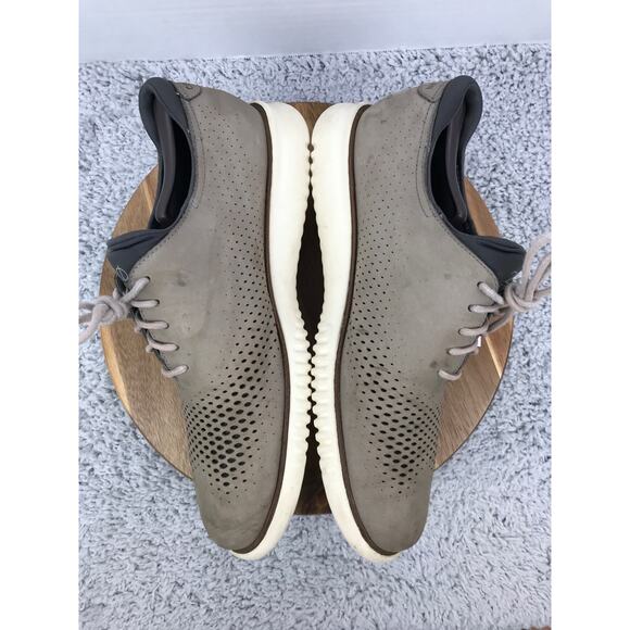 Cole Haan Mens 11.5M 2.ZeroGrand Gray Lined Laser Business Casual Daily Oxford main image 4